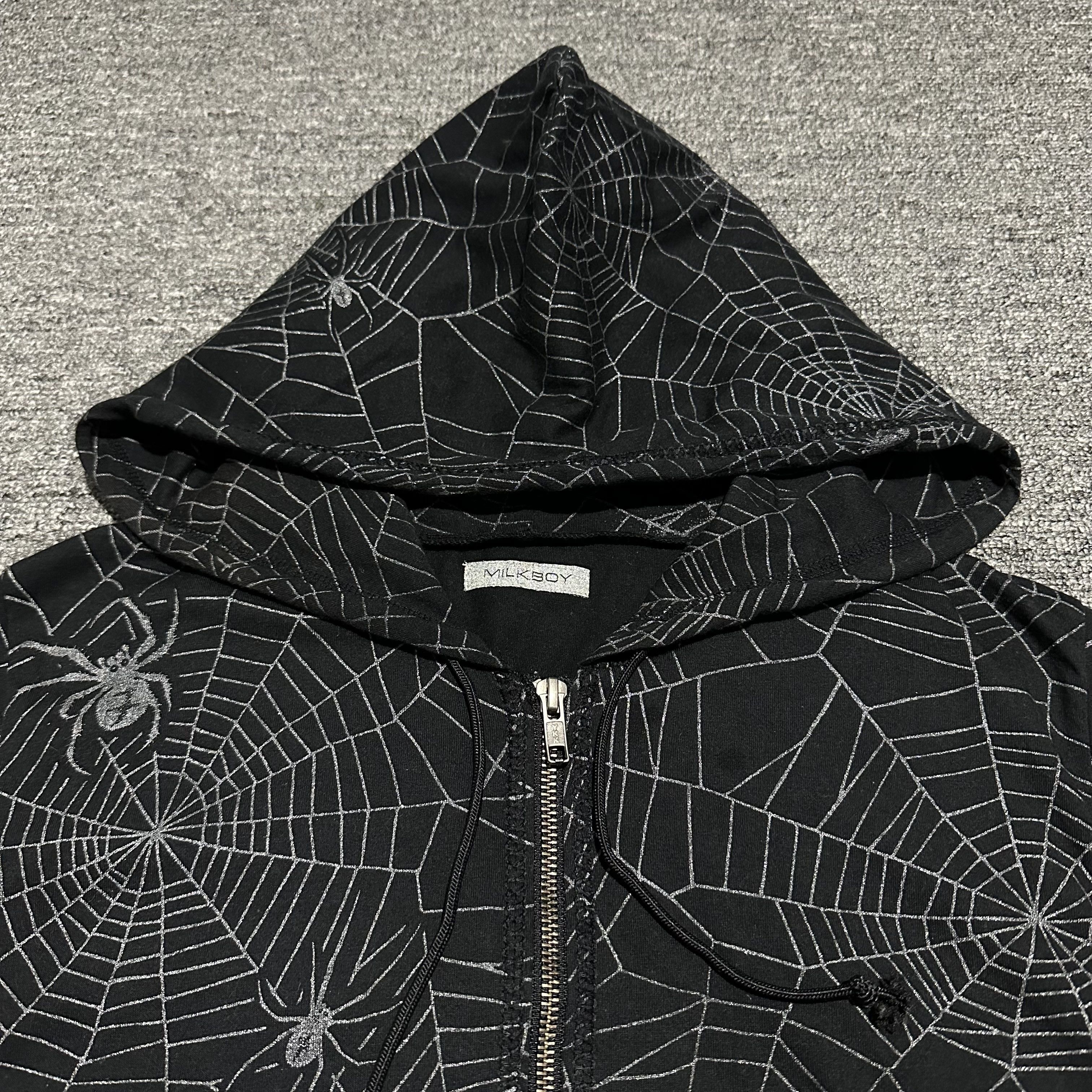 Japanese Brand Milk Boy Spiderweb Hoodie Size US M / EU 48-50 / 2 - 2 Thumbnail