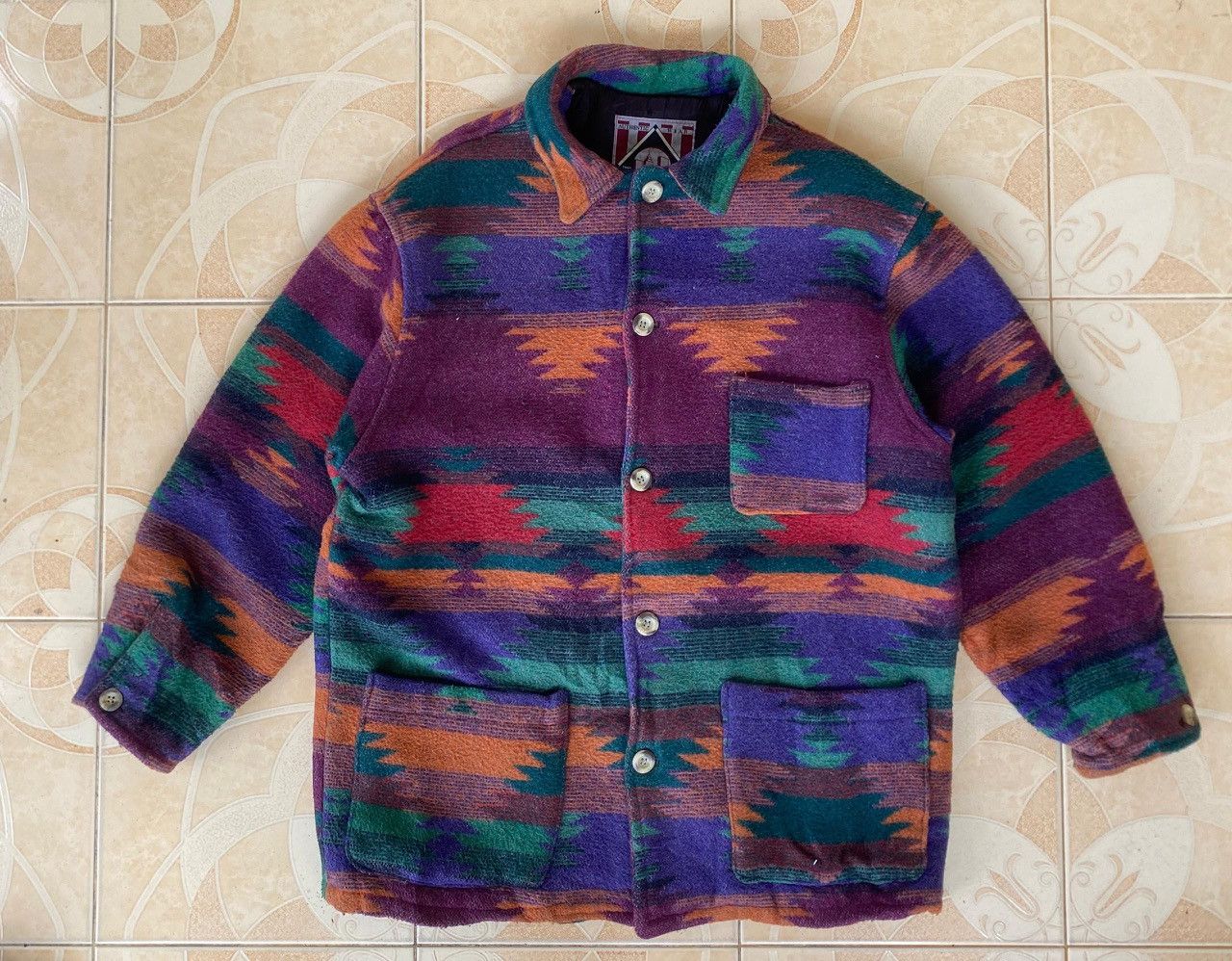 Vintage Vintage Cie Expedition Navajo Wool Jacket Size US XL / EU 56 / 4 - 1 Thumbnail