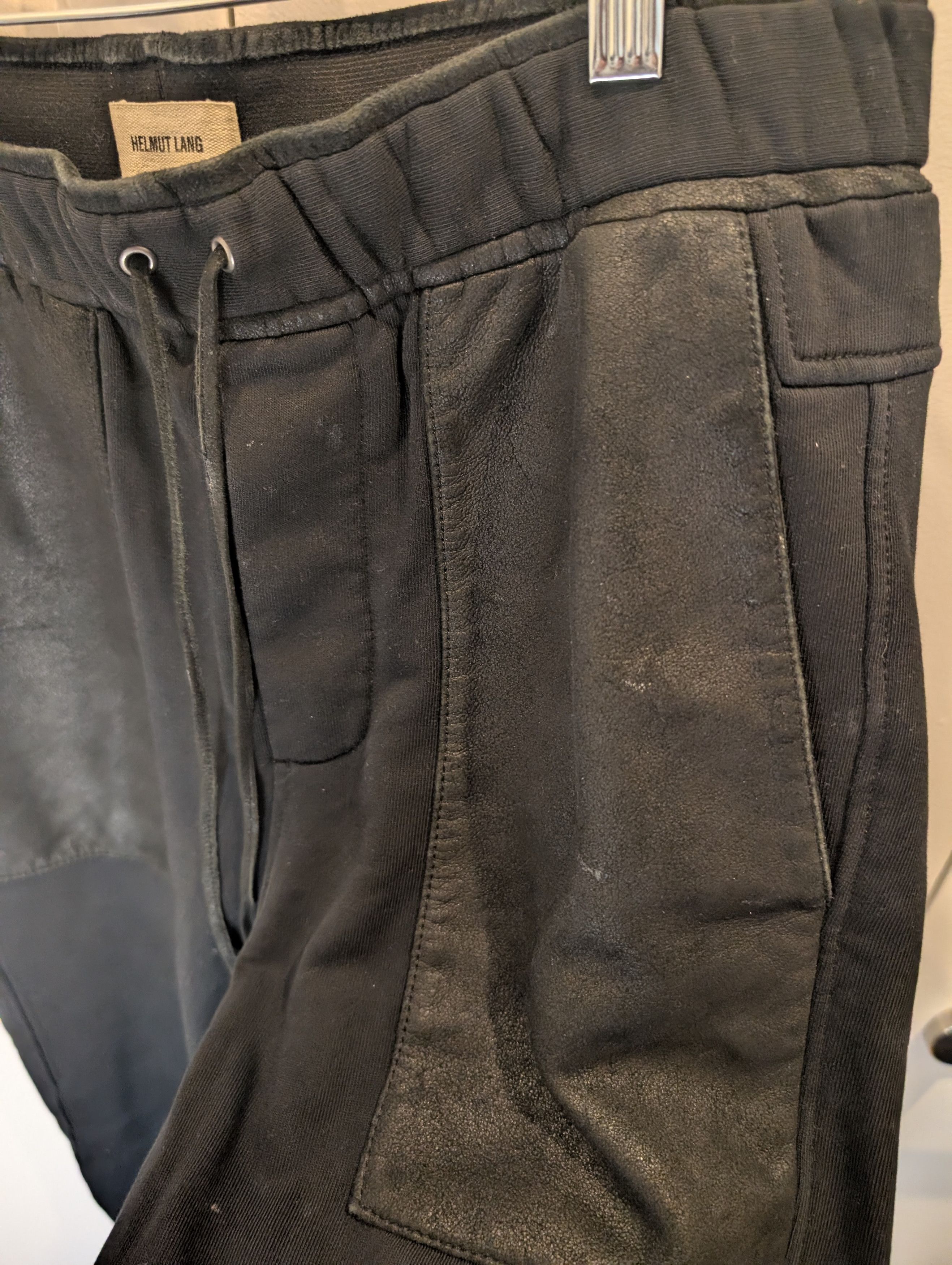Helmut Lang Helmut Lang Leather Accented Joggers Size US 32 / EU 48 - 3 Thumbnail