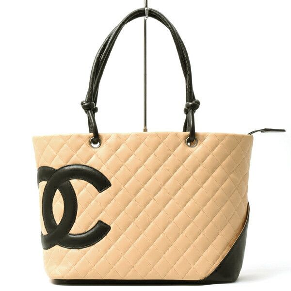 Chanel Chanel Cambon Tote Bag Leather Tote Bag A25167 in Beige, Women's