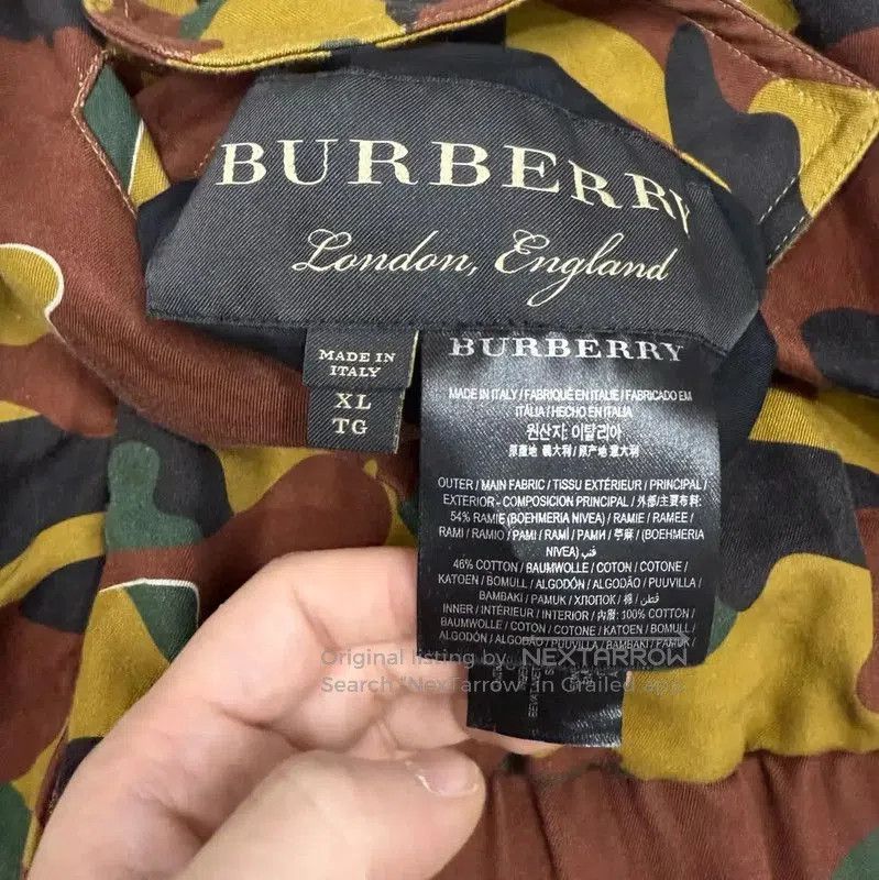 Burberry Burberry XL Camouflage Polyester Men's Jacket. Size US XL / EU 56 / 4 - 4 Thumbnail
