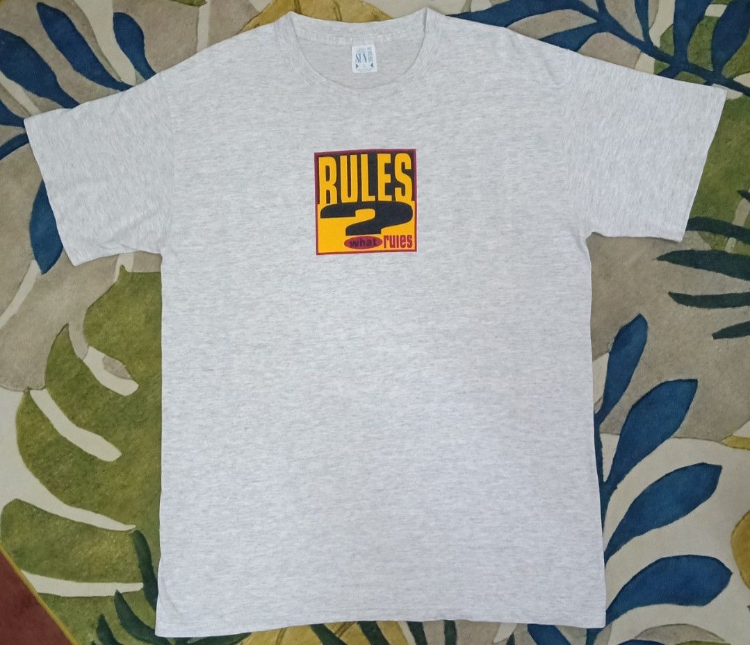 Rap Tees × Vintage Vintage 90s No Rules T-shirt Size US L / EU 52-54 / 3 - 3 Thumbnail