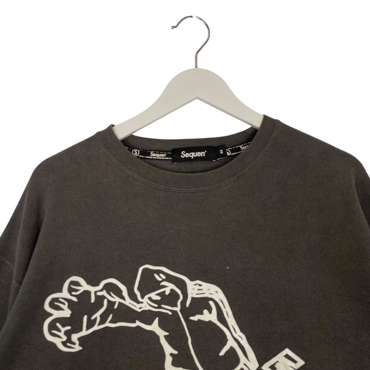 Vintage Vintage Sequen Sweatshirt Crewneck Black Pullover Size L Size US L / EU 52-54 / 3 - 4 Thumbnail