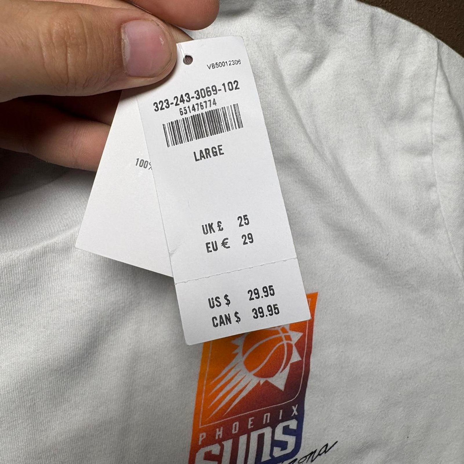 Hollister Hollister White Phoenix Suns NBA Shirt Size US L / EU 52-54 / 3 - 3 Thumbnail