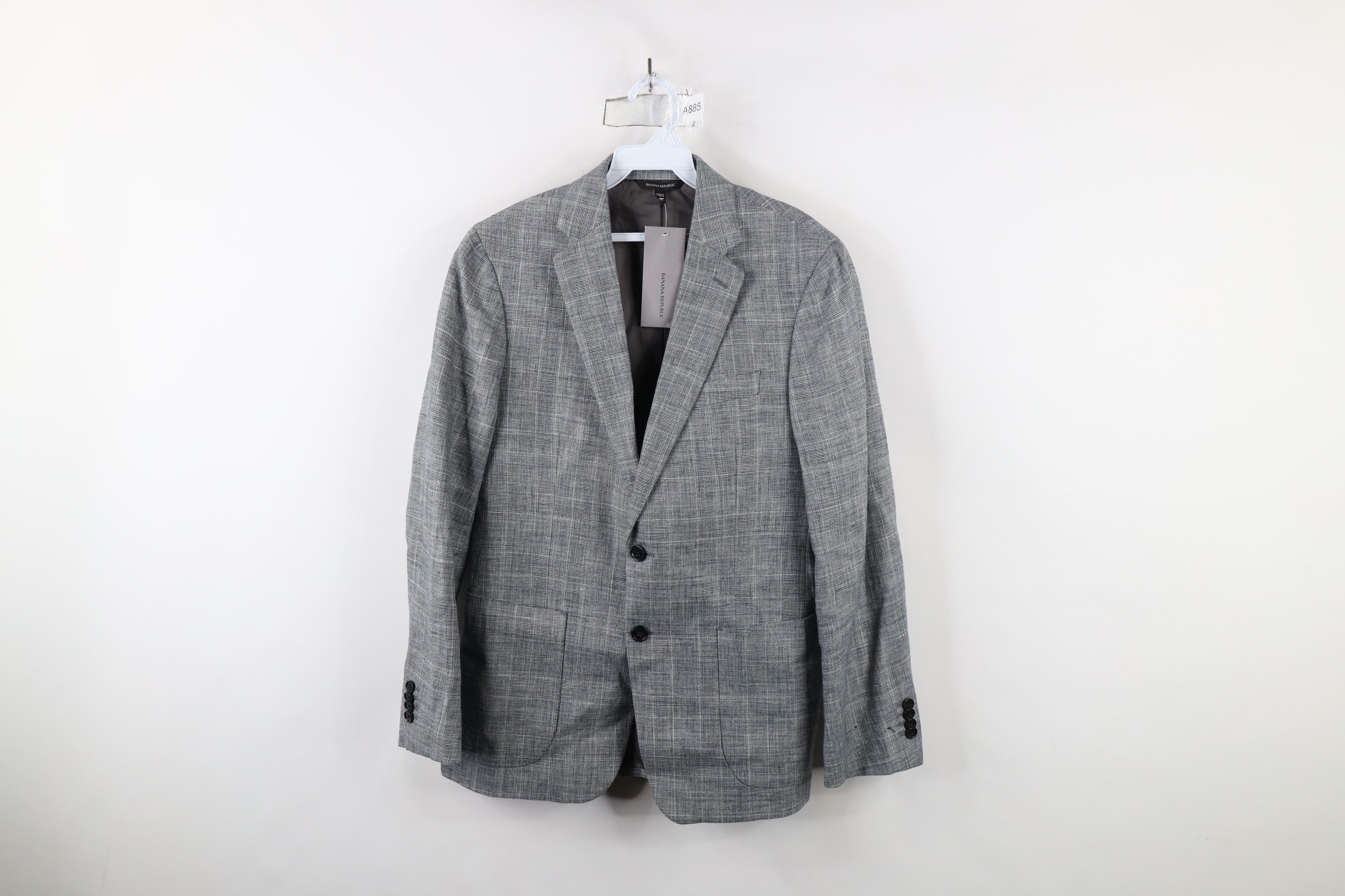 Banana Republic × Vintage New Banana Republic 2 Button Blazer Suit Coat Jacket Gray Size US M / EU 48-50 / 2 - 1 Thumbnail