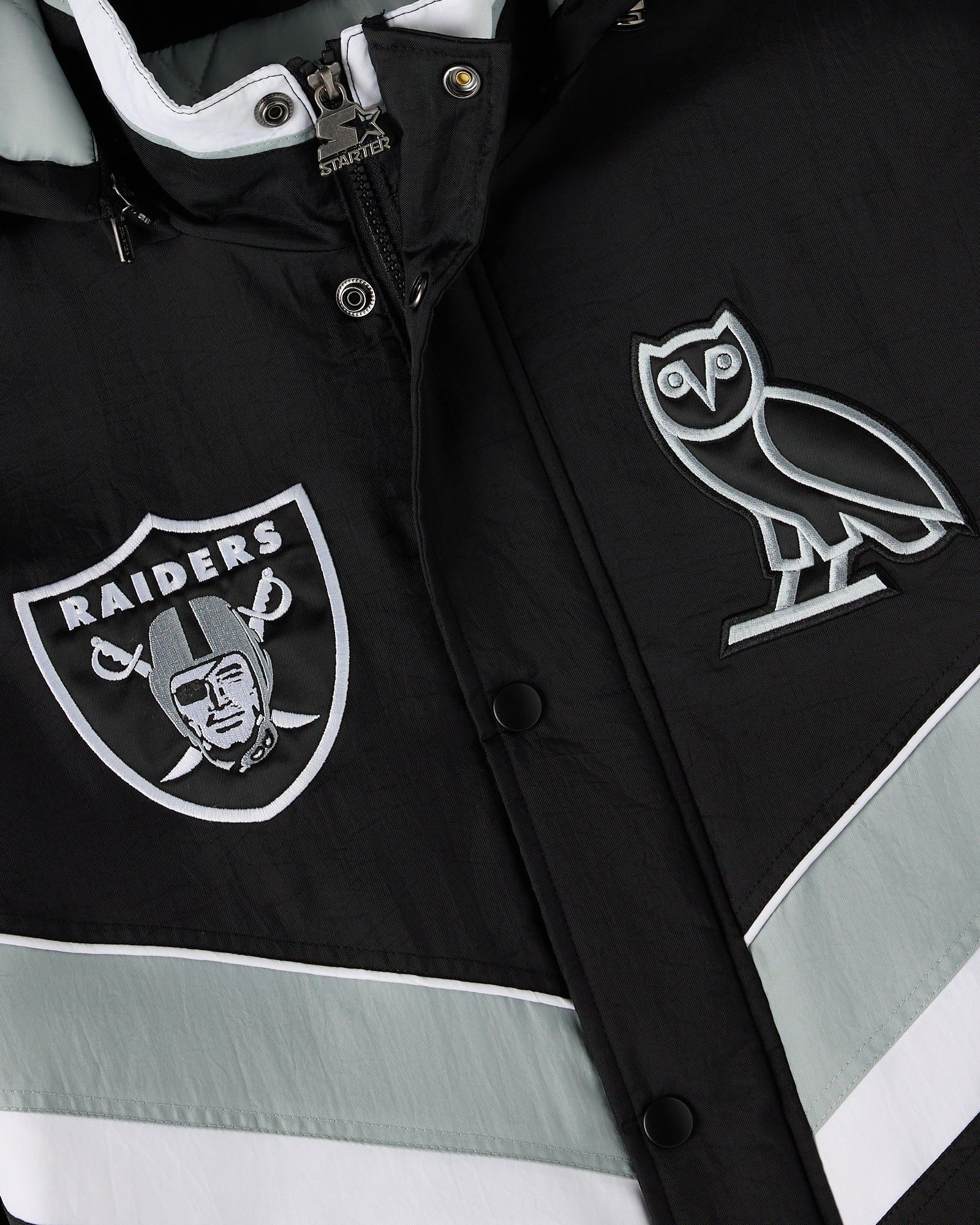 Drake OVO x NFL LAS VEGAS RAIDERS STARTER SIDELINE PUFFER JACKET Size US XL / EU 56 / 4 - 3 Thumbnail