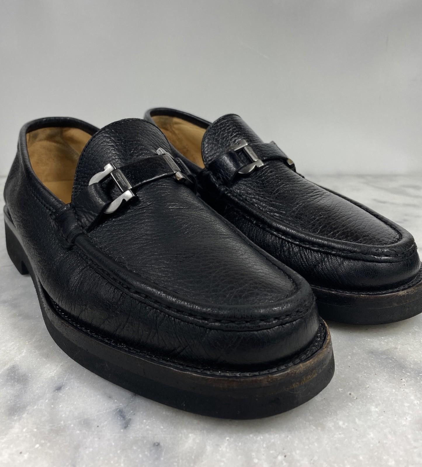Salvatore Ferragamo Salvatore Ferragamo Black Leather 