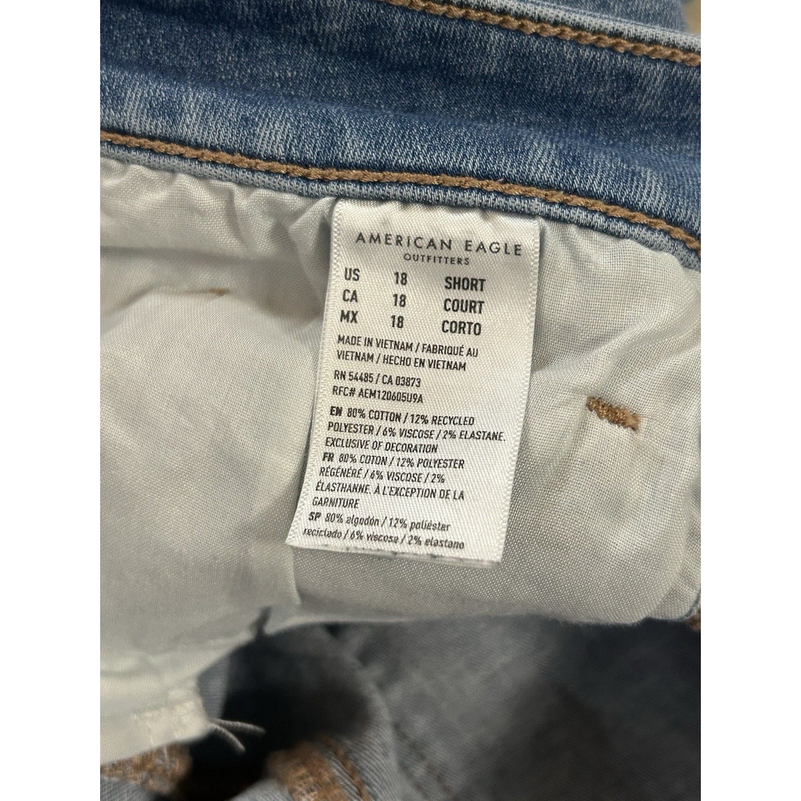 American Eagle Outfitters American Eagle Wmn Jeans Skinny Jeans 18s Next Level Stretch Size 40" / US 18 - 5 Thumbnail