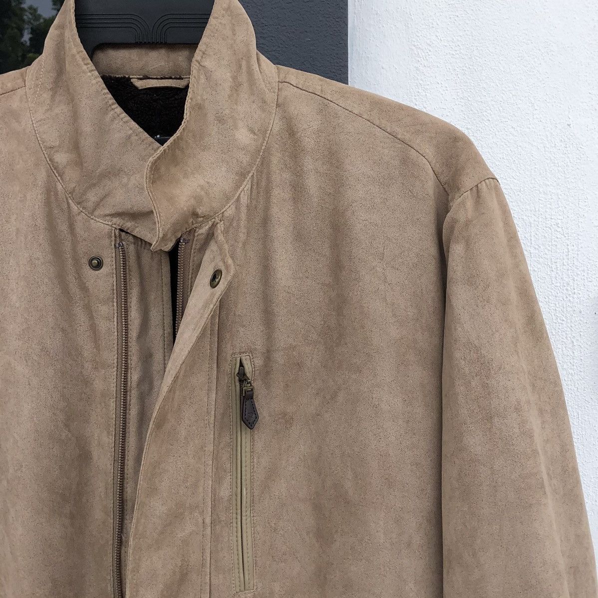 Japanese Brand Vintage Graceful Days Suede Lined Fleece Bomber Jacket Size US L / EU 52-54 / 3 - 4 Thumbnail