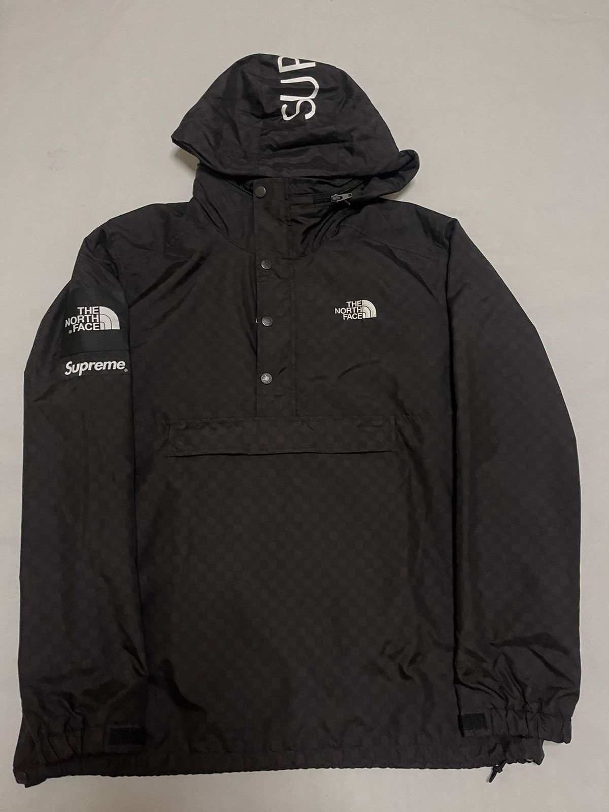 Supreme Supreme TNf the north face 11ss black checkered pullover | Grailed