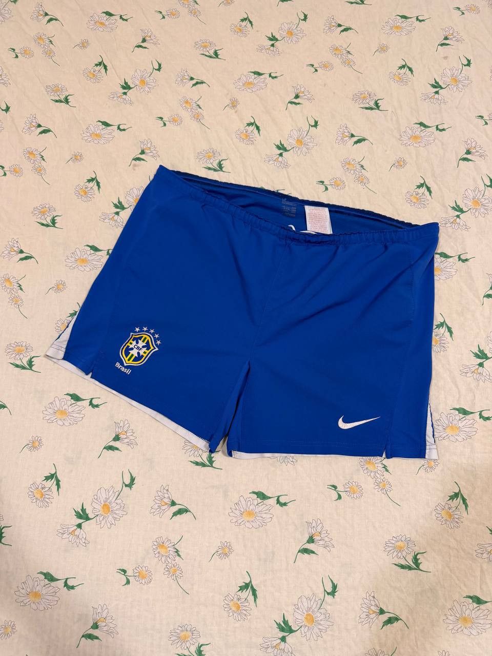 Nike Nike Brazil National Team 2014 Blue Soccer Shorts Size US 34 / EU 50 - 1 Thumbnail