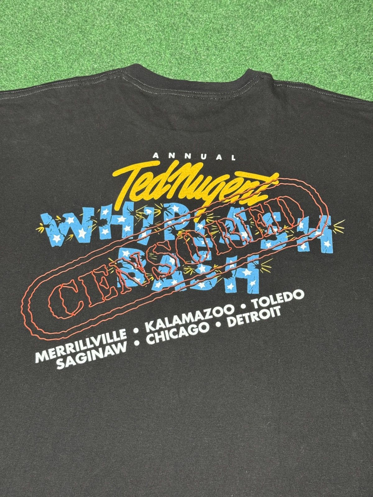 Band Tees × Vintage Vintage 90s Ted Nugnet Caricature Annual Bash XL T Shirt Size US XL / EU 56 / 4 - 6 Thumbnail