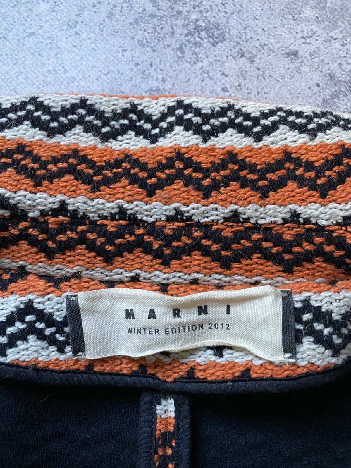 Marni 🦊 Marni Coat Wool Stripe Women Grey Fox Fur Luxury Rare Size M / US 6-8 / IT 42-44 - 9 Thumbnail