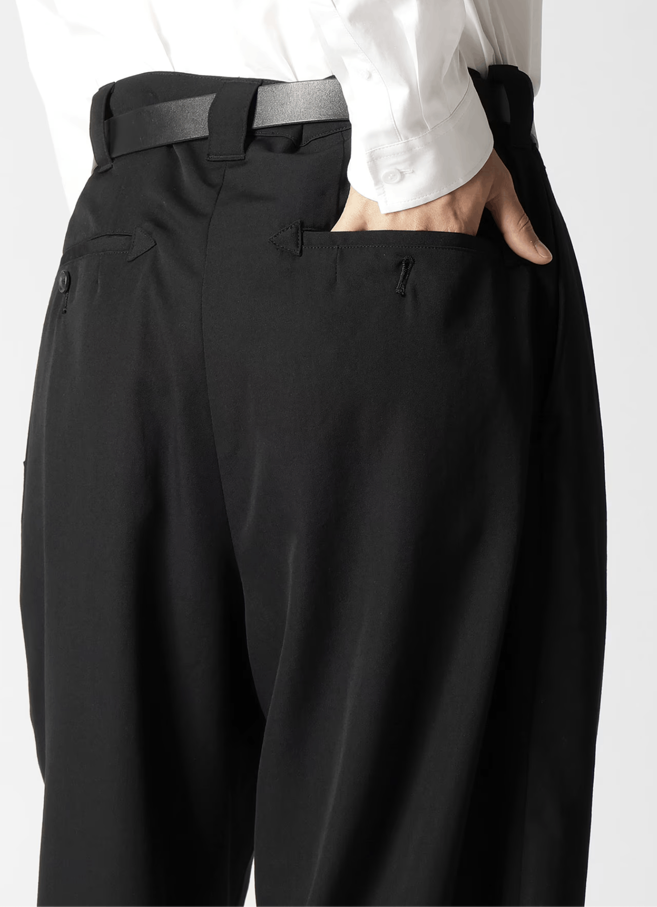 Yohji Yamamoto Yohji Yamamoto Pour Homme W/Gabardine LEFT SIDE POCKET PANTS Size US 32 / EU 48 - 16 Thumbnail