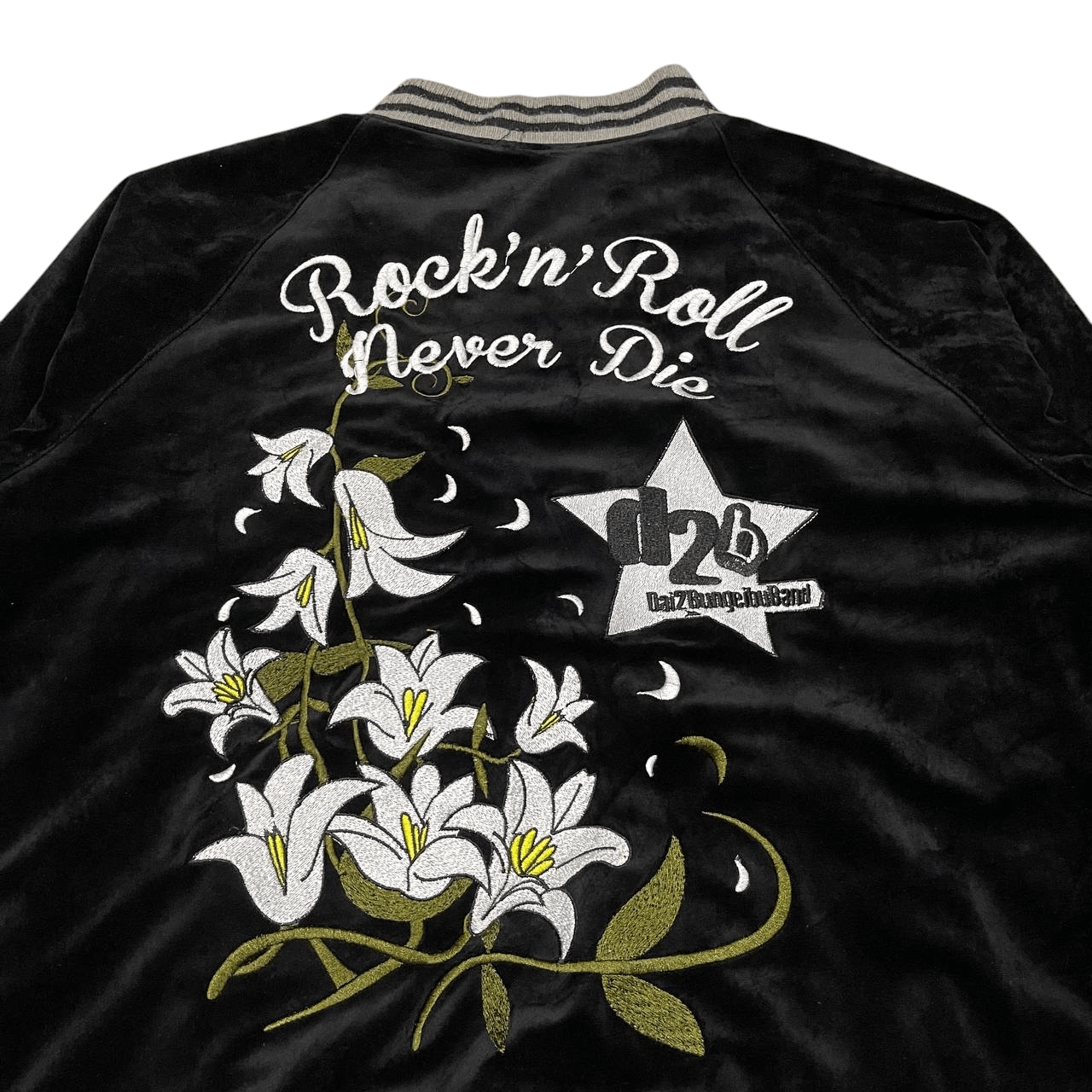 A&G Rock Vintage Studio 696 "Rock N Roll Never Die" Velvet Jacket Size US XL / EU 56 / 4 - 2 Thumbnail
