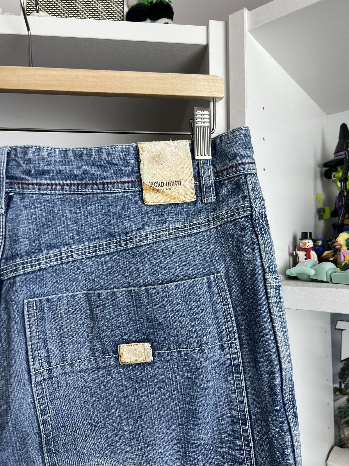 Ecko Unltd. × Vintage VIntage y2k Ecko UNLTD baggy wide leg denim carpenter pants Size US 32 / EU 48 - 6 Thumbnail