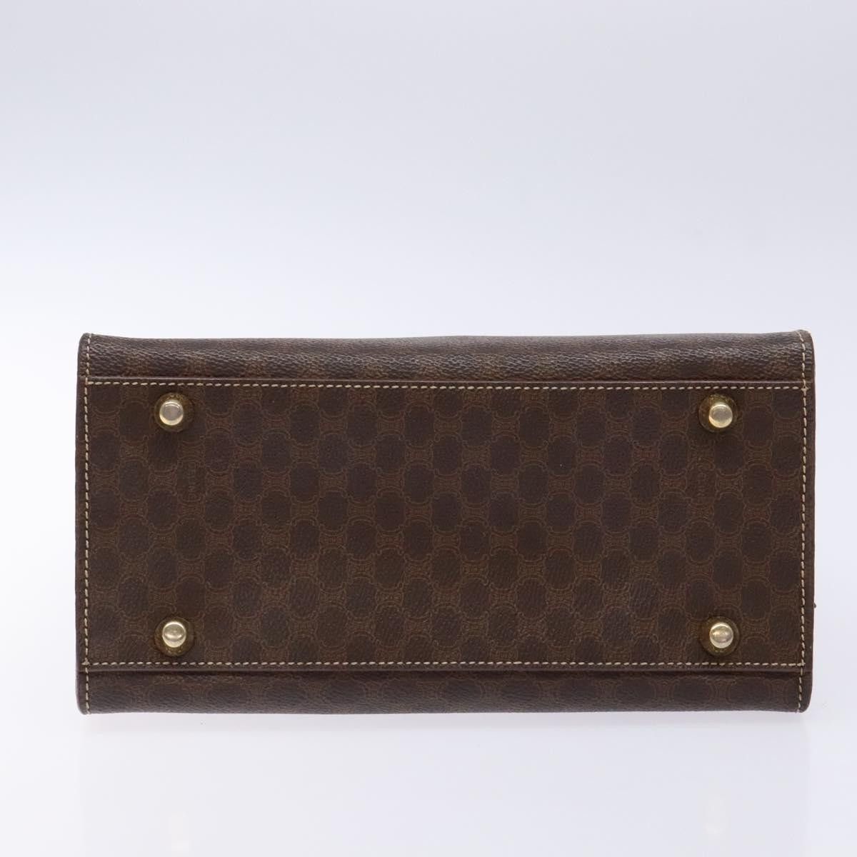 Celine CELINE Macadam Canvas Hand Bag Pvc Leather Brown Gold Size ONE SIZE - 9 Thumbnail
