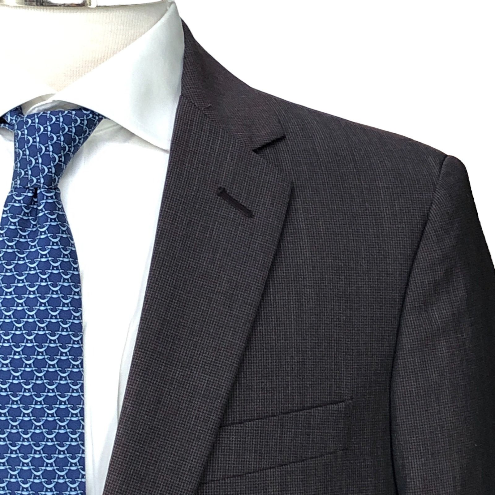 J.Crew J Crew Factory Mens Size 40R Thompson Sport Coat Wool Brown Size 40R - 4 Thumbnail