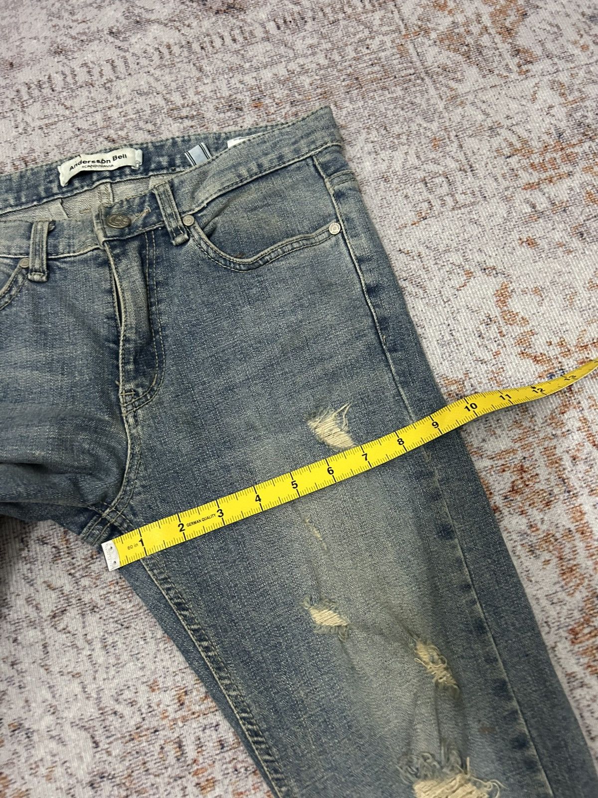 Andersson Bell Anderson Bell Scandinavia Distressed Buttom zipper Jeans Size US 29 - 18 Thumbnail