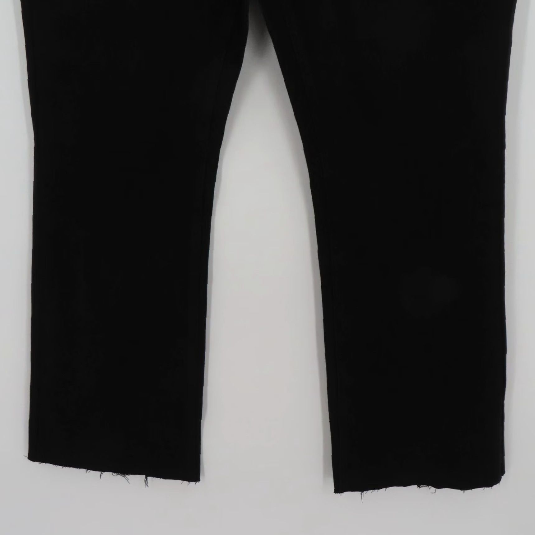 Commando Commando Womens Large Solid Black Denim Jeans Pants Bootcut Pockets High Rise Regular Size 36" / US 14 / IT 50 - 3 Thumbnail