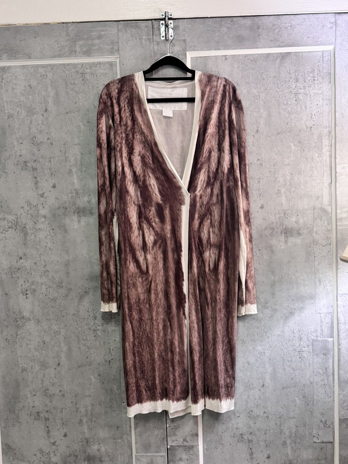 H&M × Maison Margiela MAISON MARTIN MARGIELA H&M FUR TROMPE L'OEIL SILK DRESS Size L / US 10 / IT 46 - 1 Thumbnail