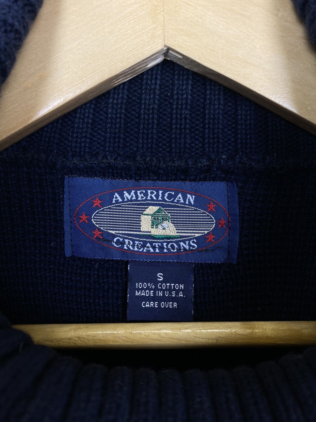 Other 🇺🇸 Vintage American Creations Knit USA Flag Sweater High Neck Size US S / EU 44-46 / 1 - 6 Thumbnail