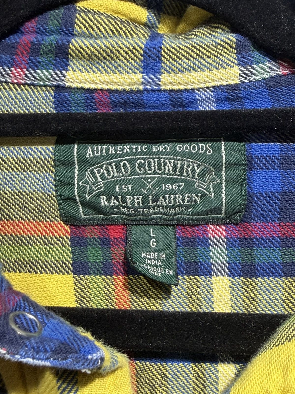 Polo Ralph Lauren Vintage Polo Country Ralph Lauren Flannel Size US L / EU 52-54 / 3 - 3 Thumbnail