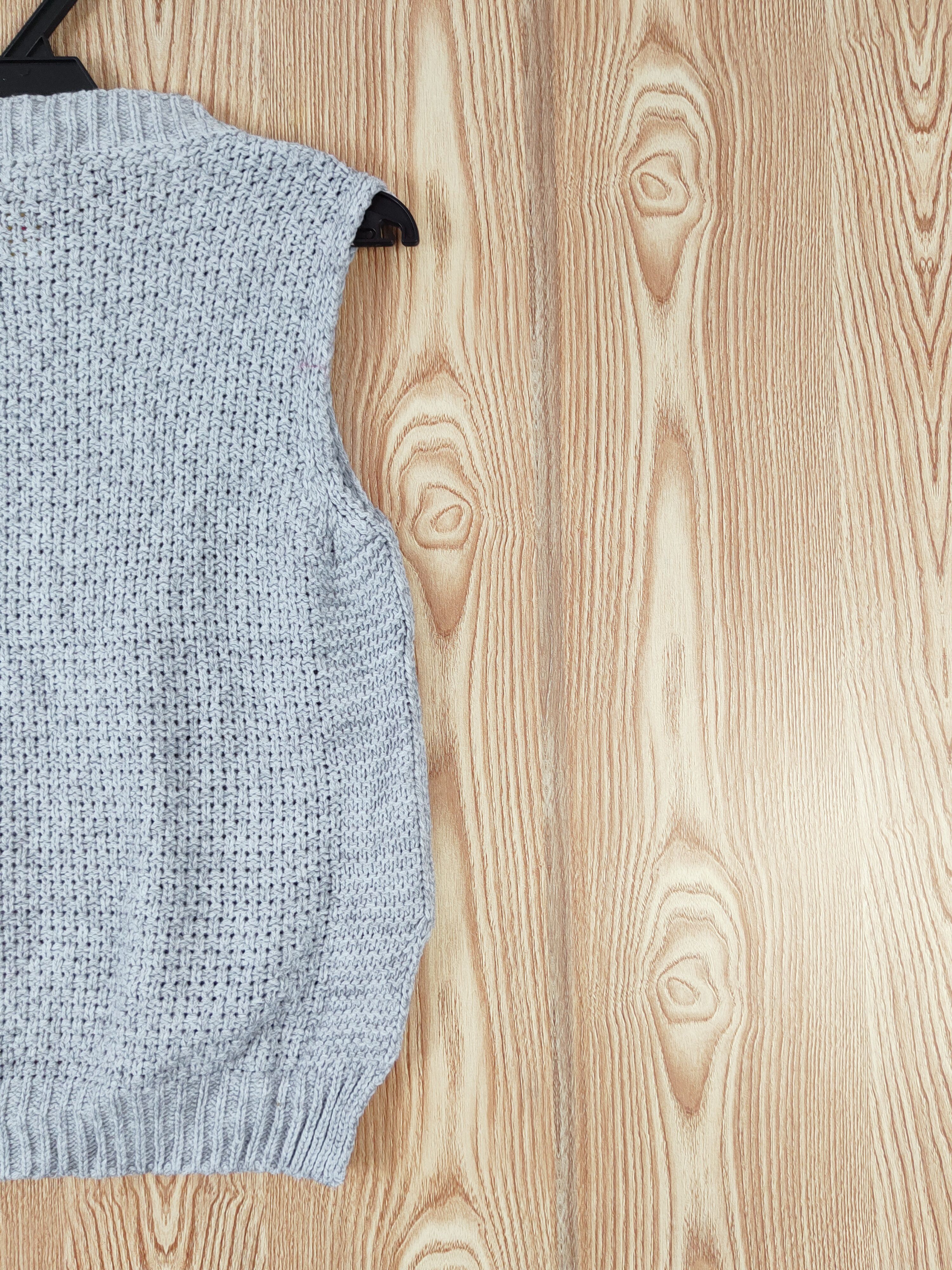 Aran Isles Knitwear × Japanese Brand × Vintage Spiga Gray Knitwear Vests vintage #W764 Size S / US 4 / IT 40 - 8 Thumbnail