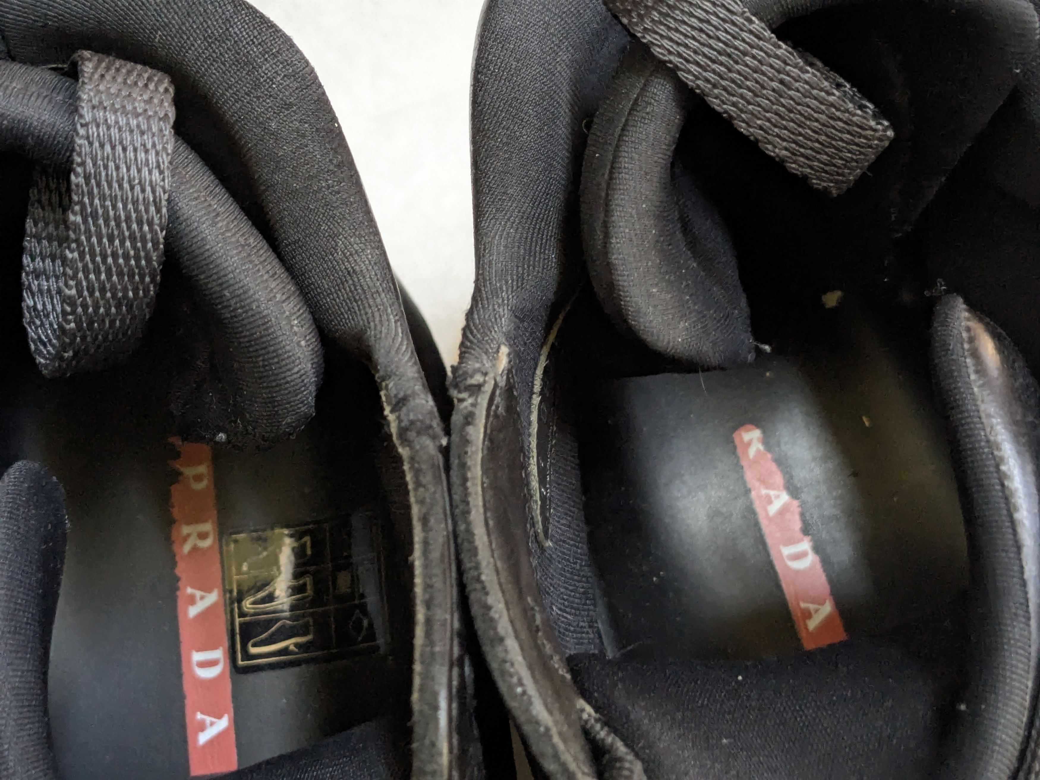 Prada Prada Boots Black Leather 10 High Tops Vibram Y2K Size US 10 / EU 43 - 3 Thumbnail