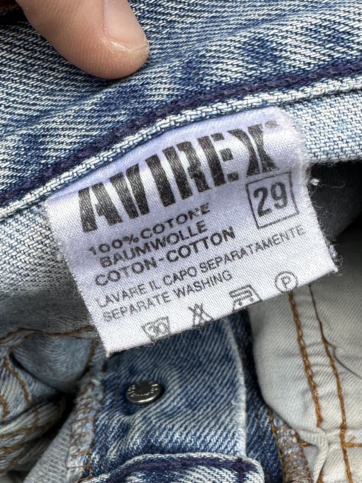 Avirex × Vintage Vintage Avirex Jeans Casual Streetwear USA Baggy Rare Hype Size US 29 - 7 Thumbnail