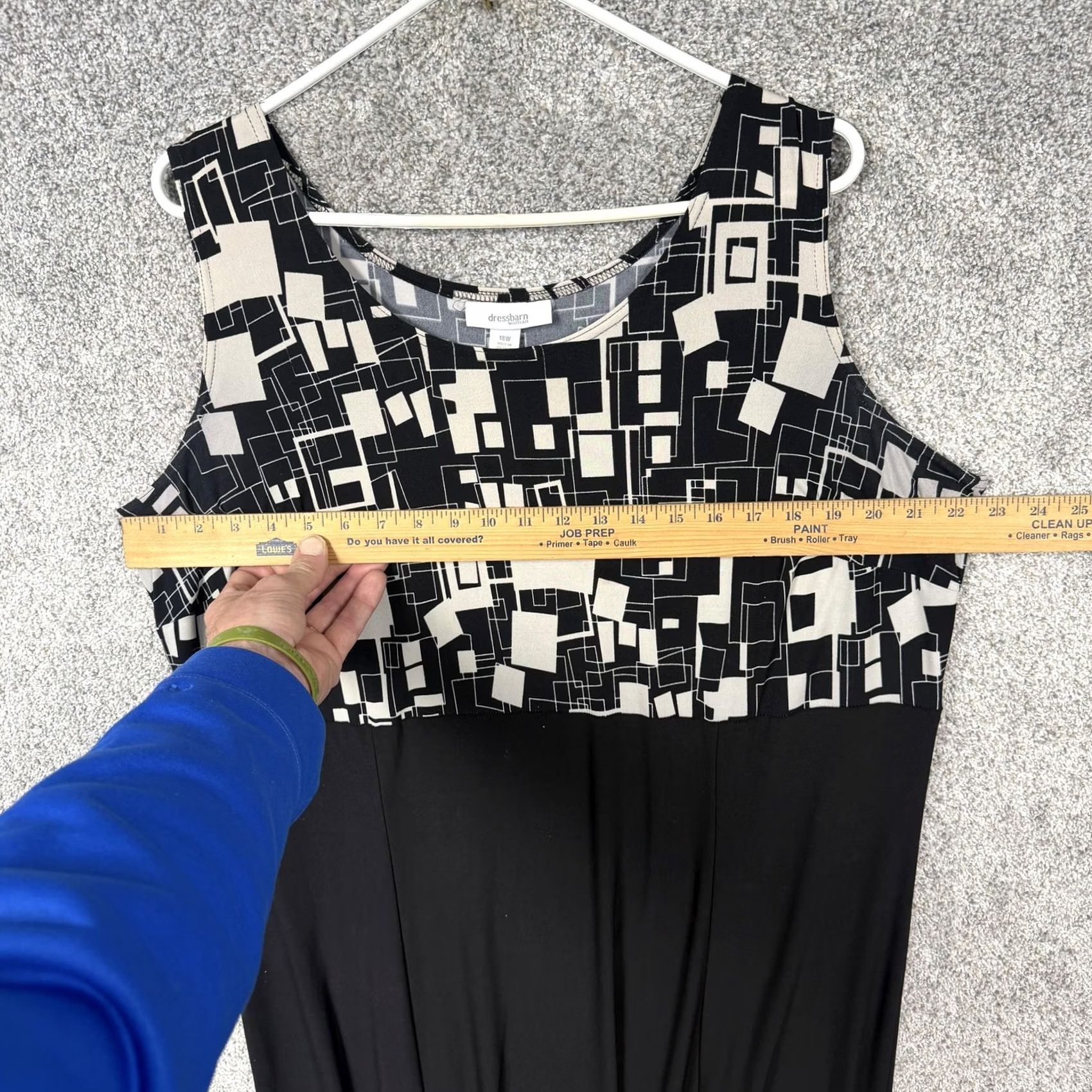 Vintage VINTAGE Dressbarn Jacket Dress 18W Geometric Tank Set Black Office Church Workwear Size XXL / US 16-18 / IT 52-54 - 3 Thumbnail