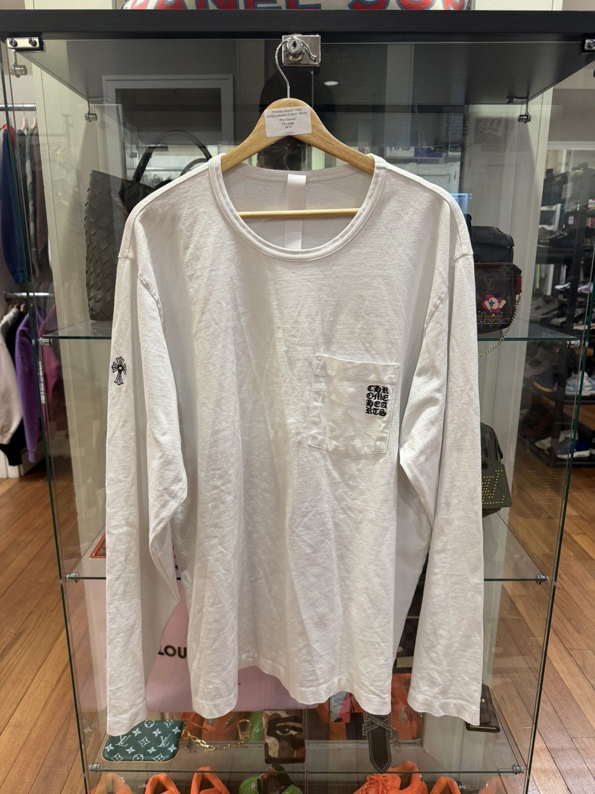 Chrome Hearts Chrome Hearts Y Not Embroidered LS Shirt - White Size US XXL / EU 58 / 5 - 1 Thumbnail