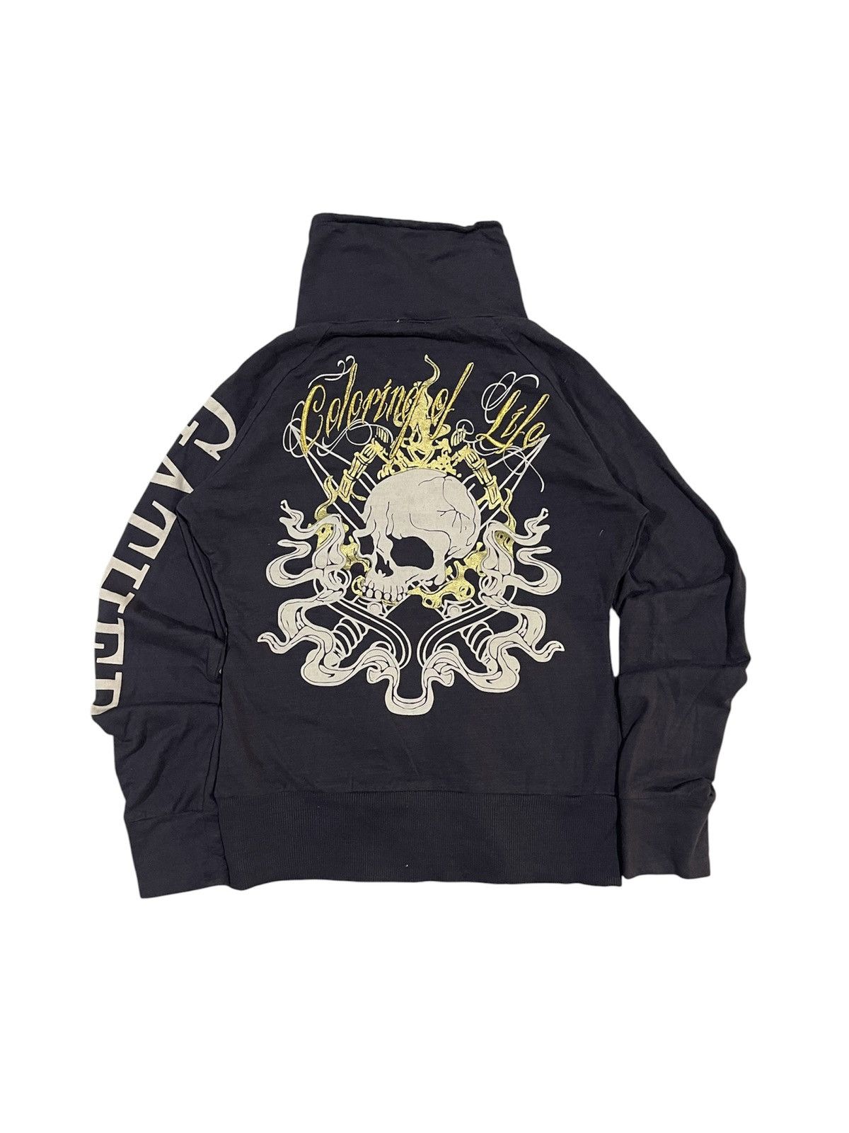 If Six Was Nine 2000s IFSIXWASNINE STYLE D.I.A BRAND SKULL DESIGN ZIPPER Size S / US 4 / IT 40 - 3 Thumbnail