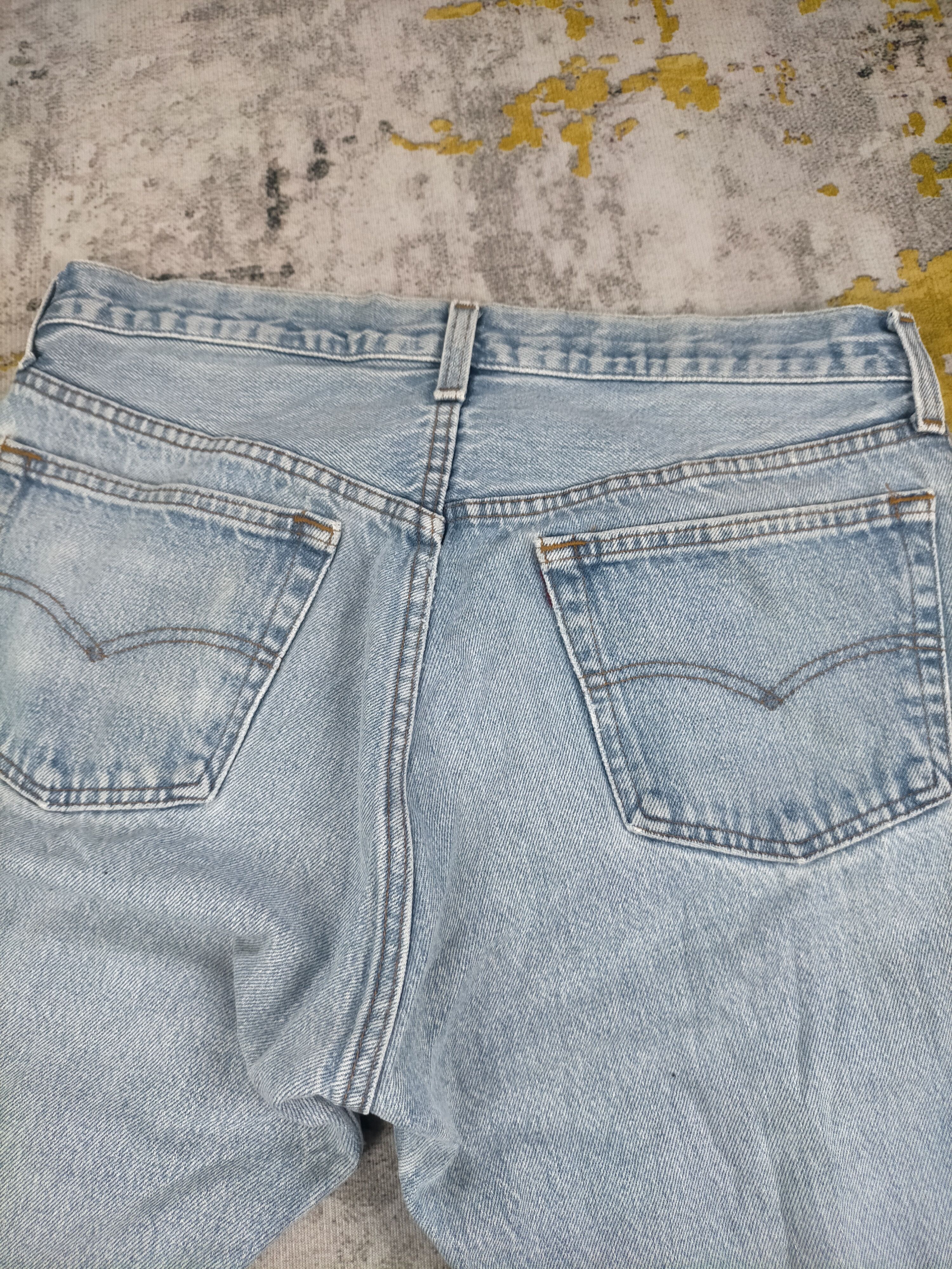 Levi's 🔥 Vtg 80s Levis 501 Button 522 Light Wash Distressed Jeans Size US 31 - 5 Thumbnail