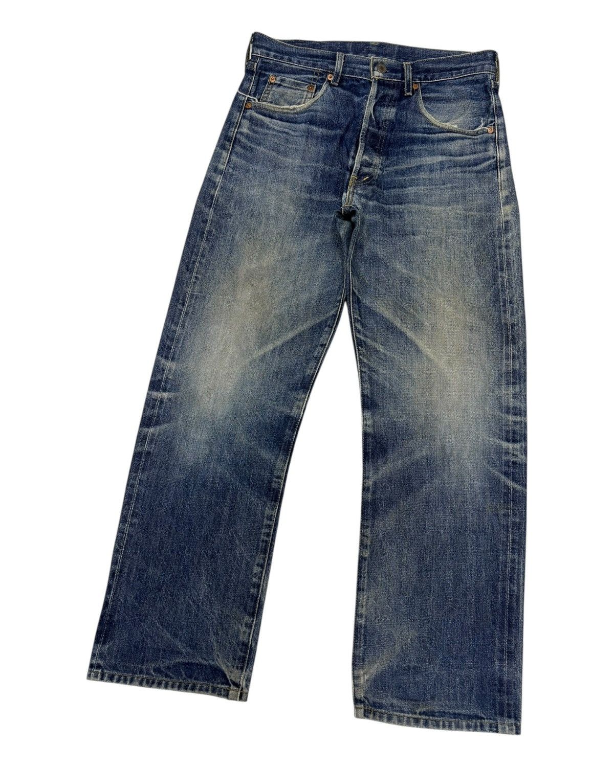 Junya Watanabe × Levi's Vintage Levis Big E Redline Selvedge Jeans Distressed Denim Size US 32 / EU 48 - 7 Thumbnail