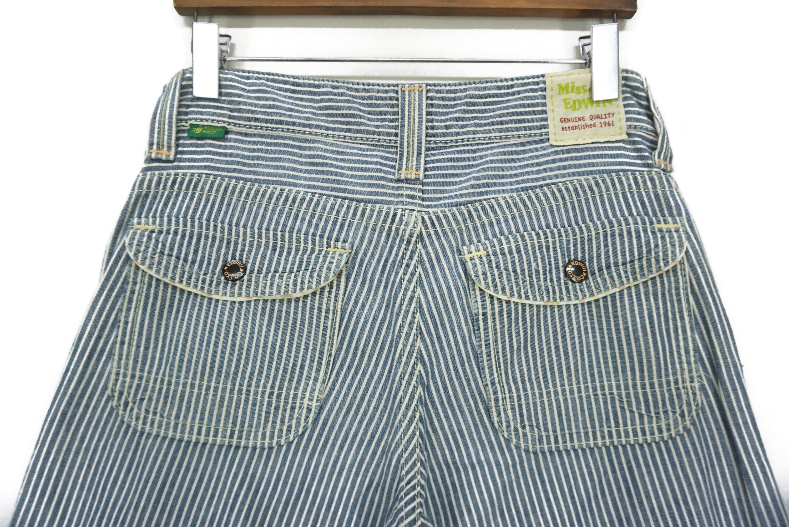 Japanese Brand Miss Edwin Jeans Size 27 fit W30xL31 Banana Fiber Hickory Size 27" / US 4 / IT 40 - 8 Thumbnail