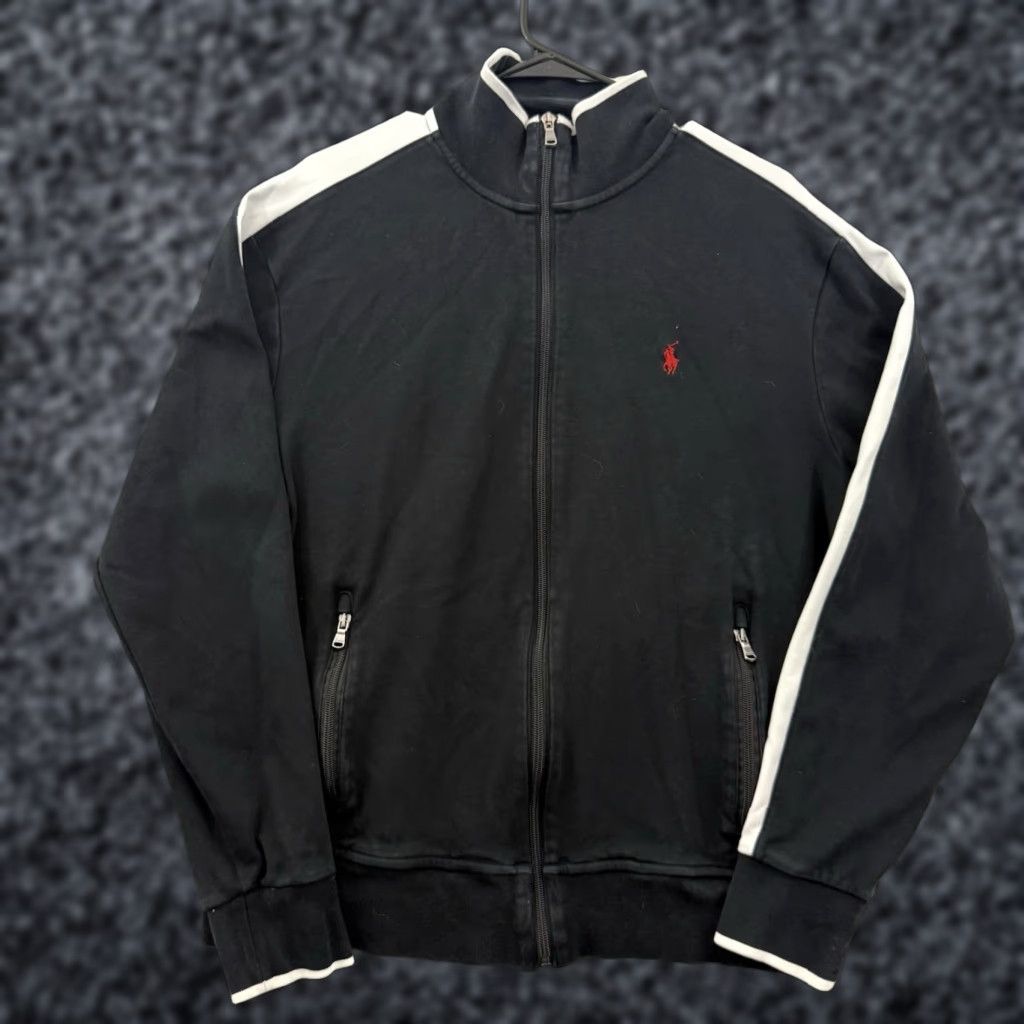 Ralph Lauren Polo Ralph Lauren Jacket Men L Black Interlock Full Zip Pockets Pony Windbreaker Shoes? Size US L / EU 52-54 / 3 - 1 Thumbnail
