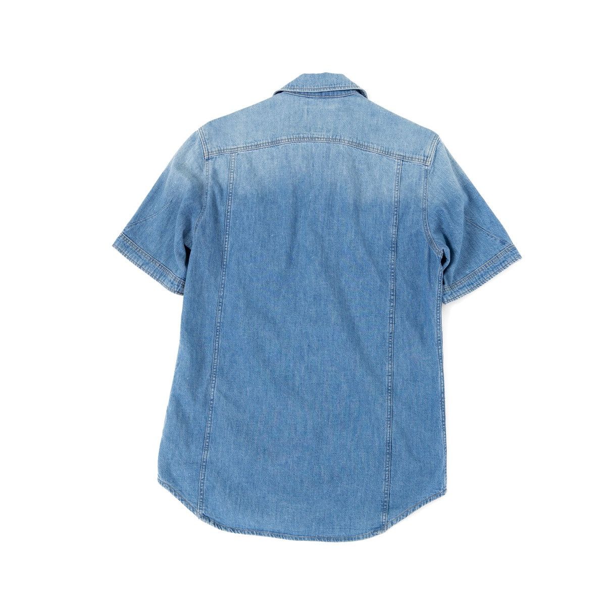G-Star G-Star Raw 3301 Slim Mens Jean Denim Shirt Short Sleeve Blue Size US S / EU 44-46 / 1 - 4 Thumbnail