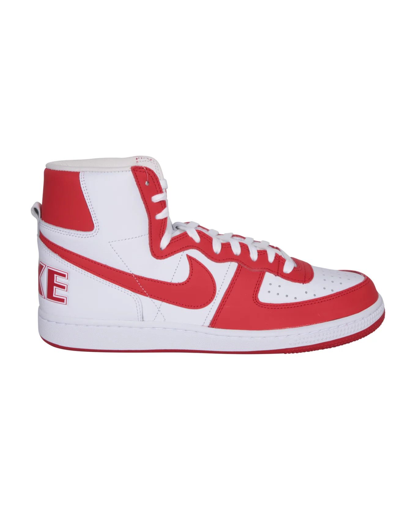 Comme des Garcons Homme × Nike o1mle0924 High-Top Sneakers in White & Red Size US 7 / EU 40 - 1 Thumbnail