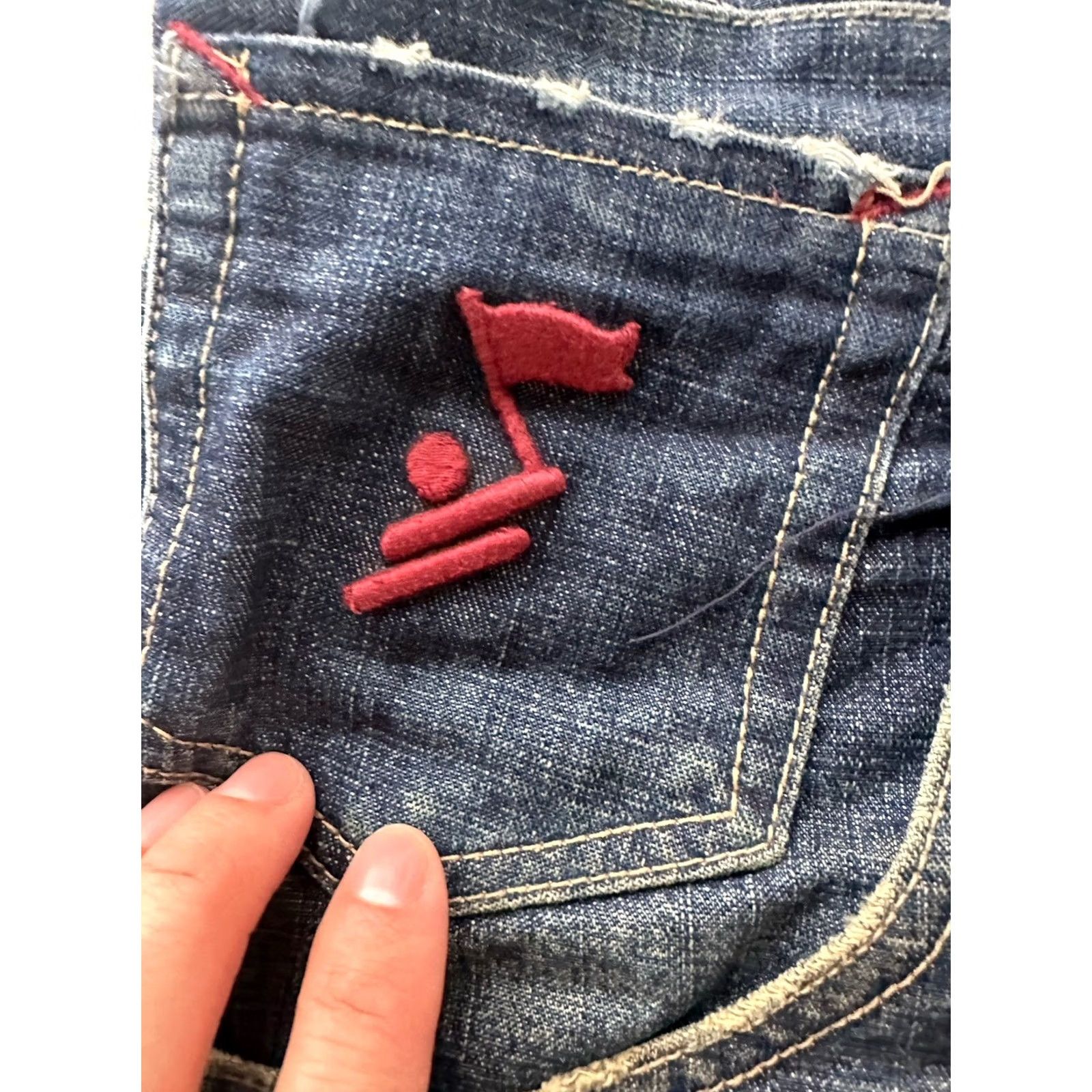 Denime VINTAGE ARME Welcome to the Hood Denim Shorts Graphics Mens 36 Baggy 90s Hip Hop Adjustable Inseam 13" Distressed Capas? Size US 36 / EU 52 - 7 Thumbnail