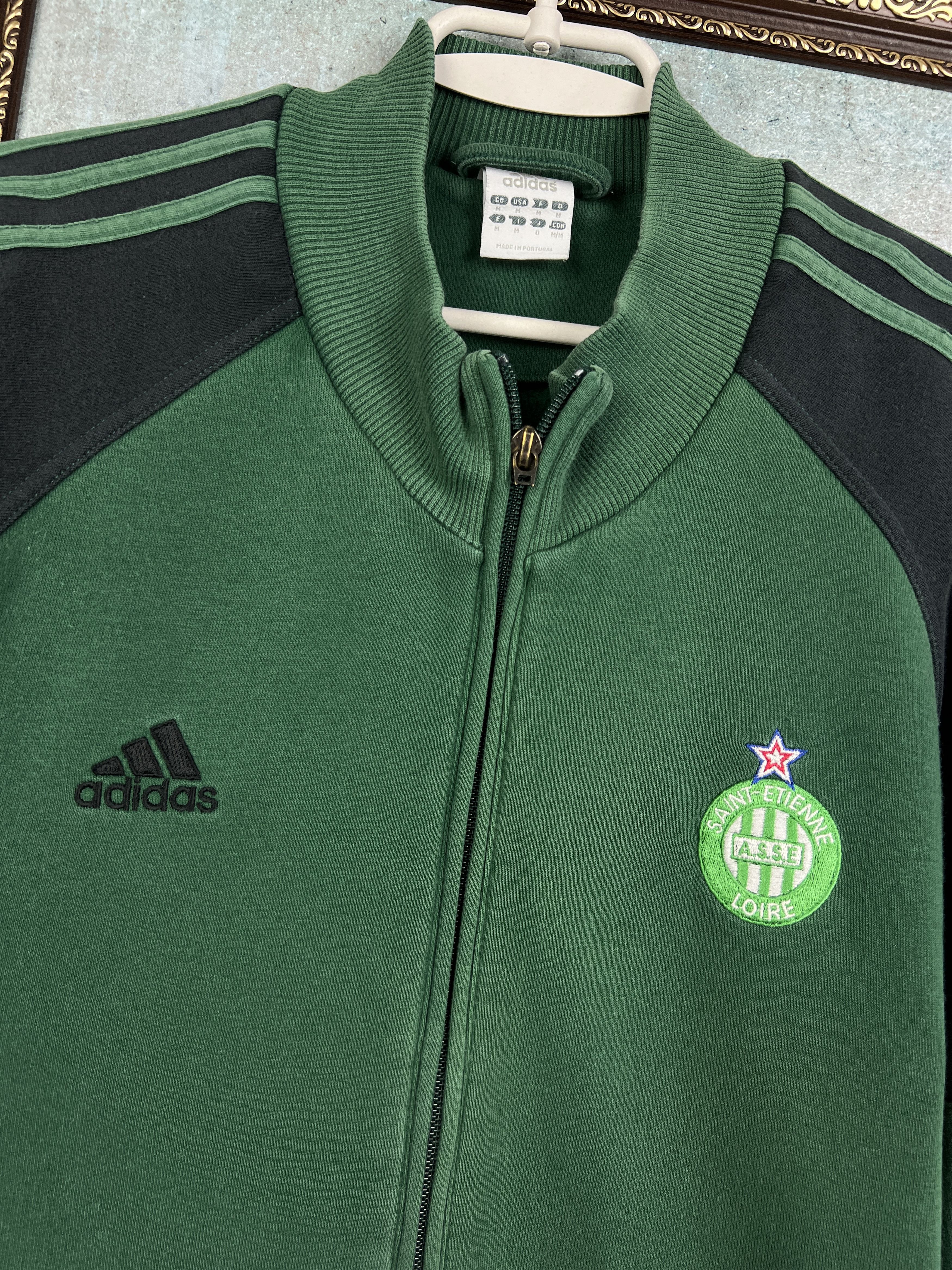 Adidas Vintage St Etienne Football Jacket Soccer Track Top Zip Size US M / EU 48-50 / 2 - 3 Thumbnail