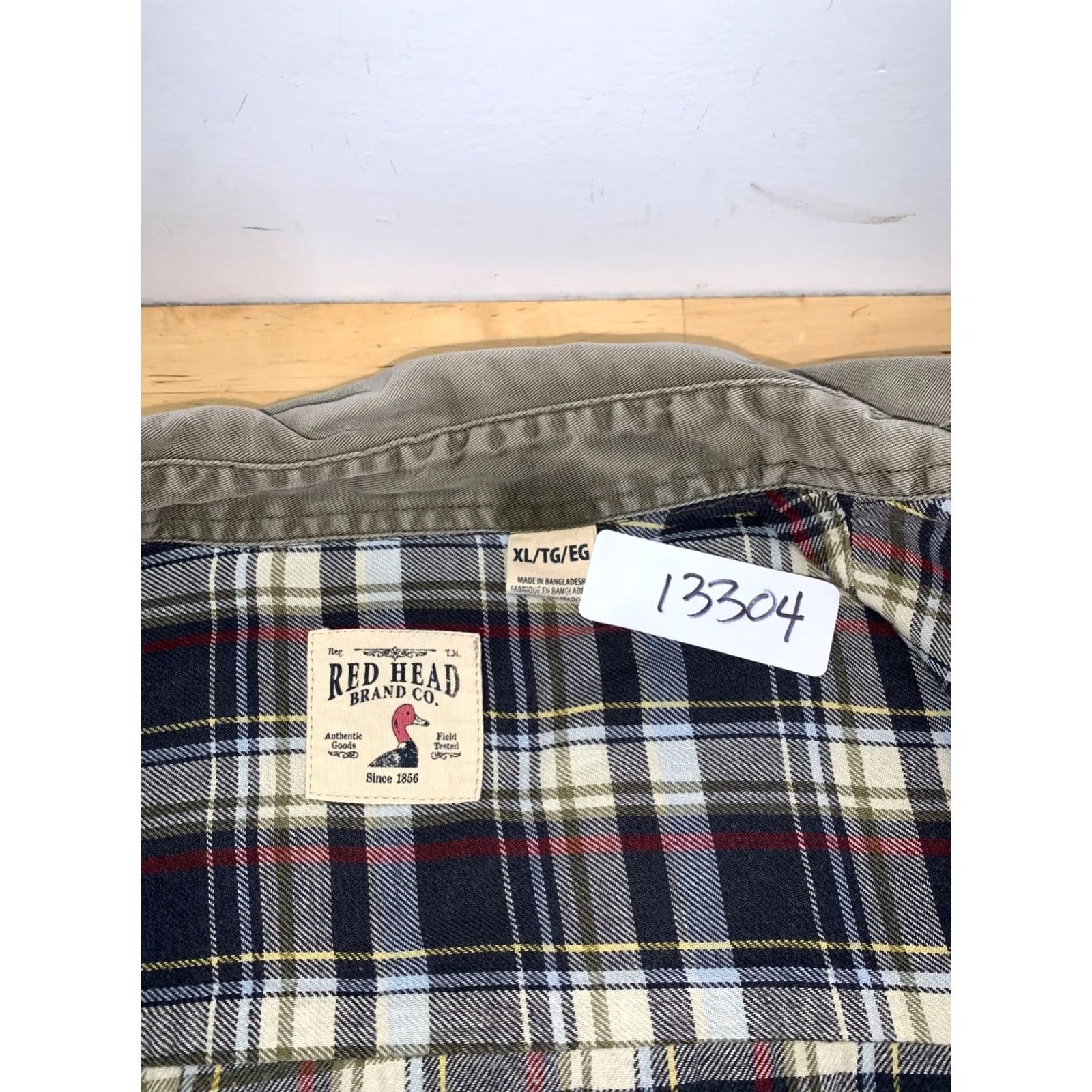 Vintage RedHead Button-Up Shirt Men XL Lined Casual Outdoor Green 13304 Size US XL / EU 56 / 4 - 3 Thumbnail