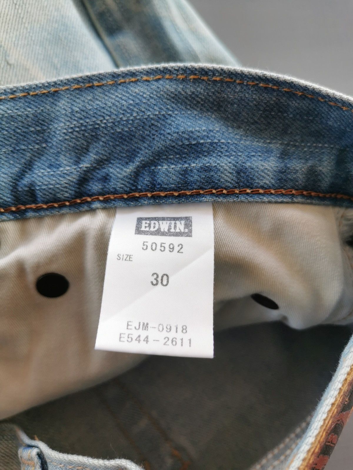 Edwin Edwin 505ZXX Selvedge Tapered Denim Jeans Size US 30 / EU 46 - 10 Thumbnail