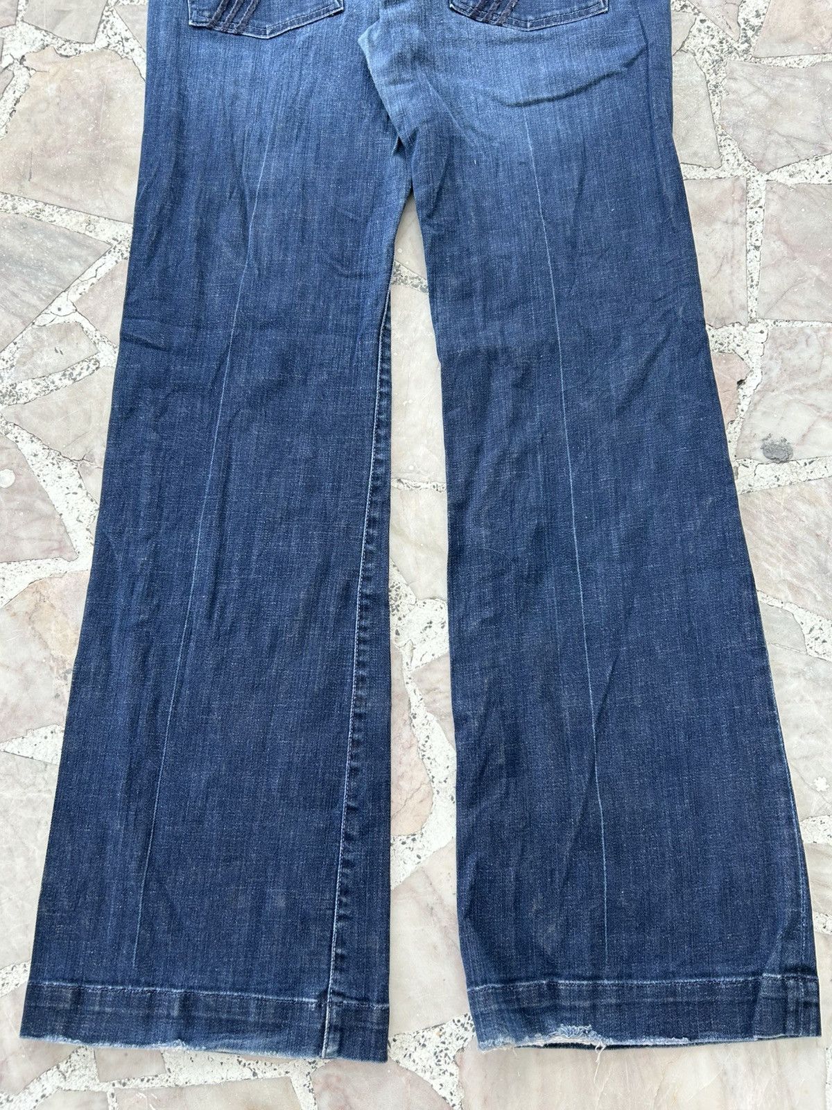 7 For All Mankind 7FAM Japan Flare Vintage Denim Size US 35 - 8 Thumbnail