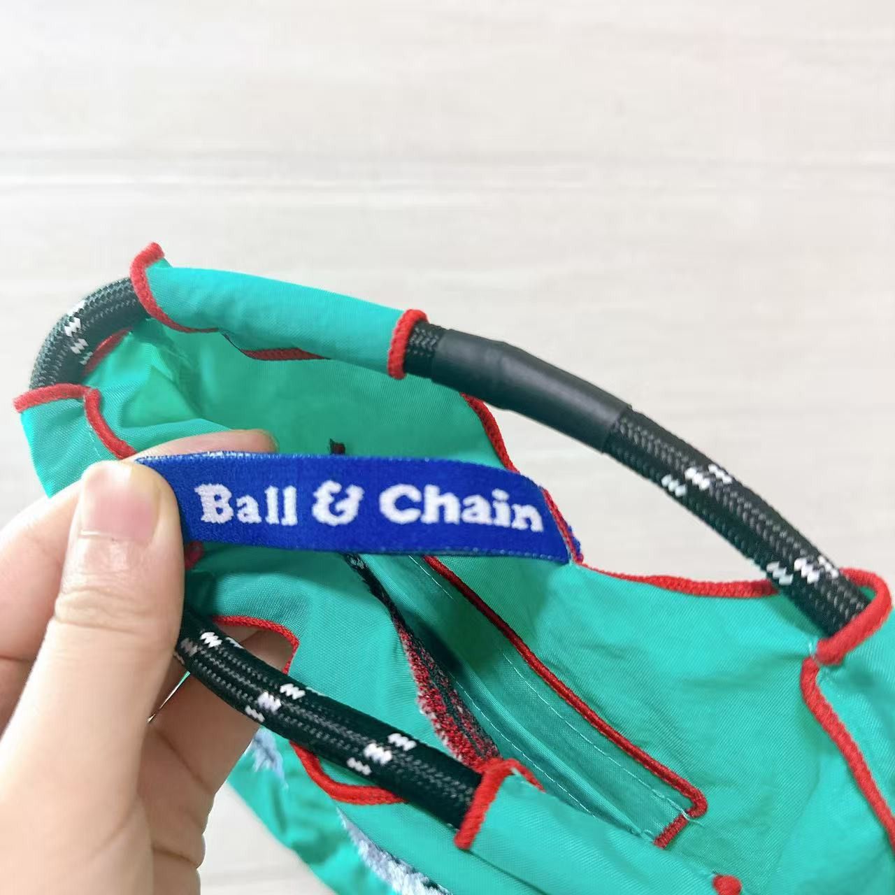 Japanese Brand Embroidered nylon shopping bag mini tote bag Size ONE SIZE - 6 Thumbnail