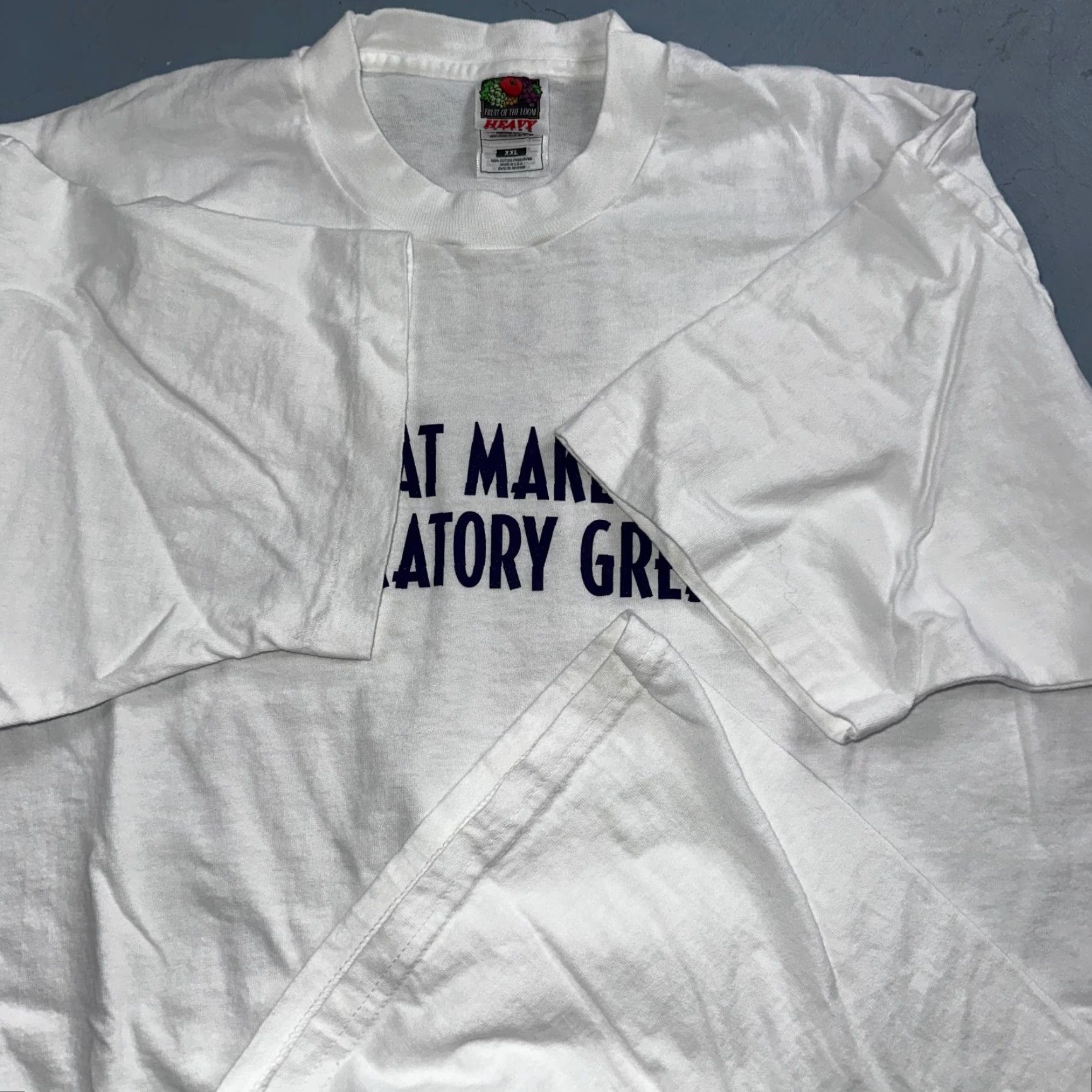 Fruit Of The Loom VINTAGE Fruit of the Loom T-Shirt Shirt 2XL White Mens I DO Funny Health 90s VTG 70s 80s 90s Size US XXL / EU 58 / 5 - 4 Thumbnail