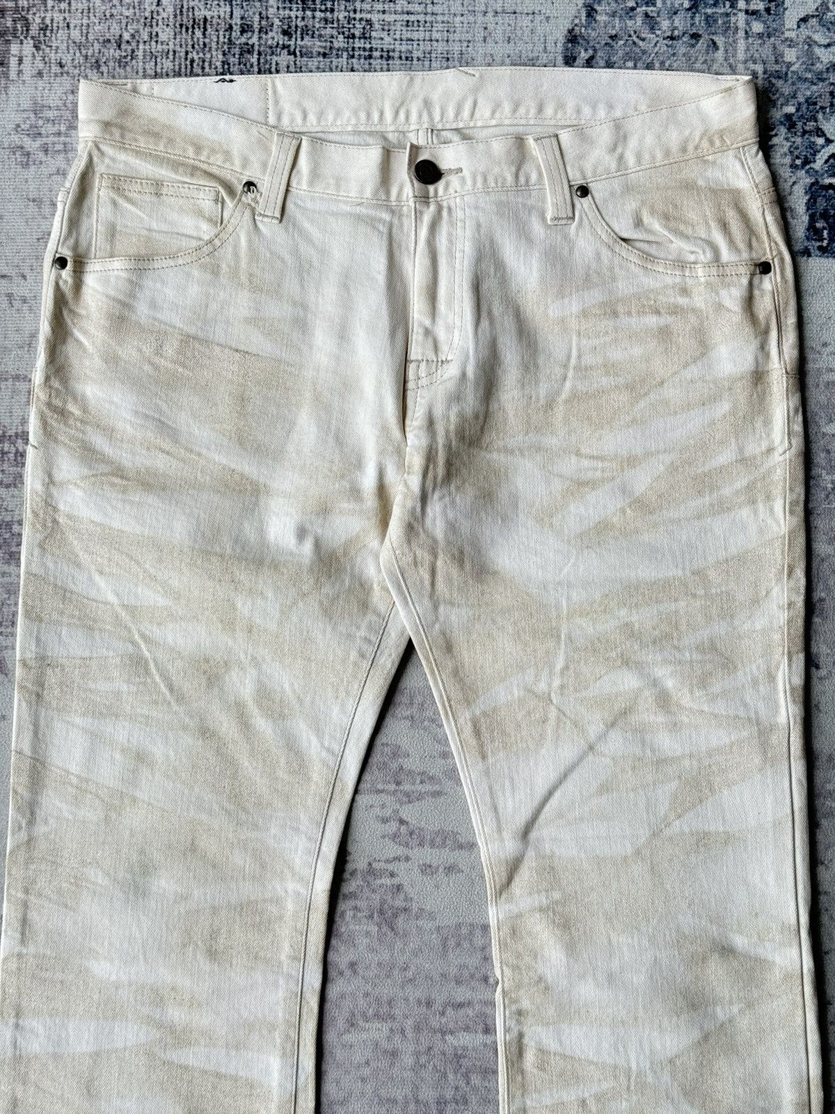 Tornado Mart Tornado Mart Flared Washed Denim / GOA Style Size US 35 - 2 Thumbnail