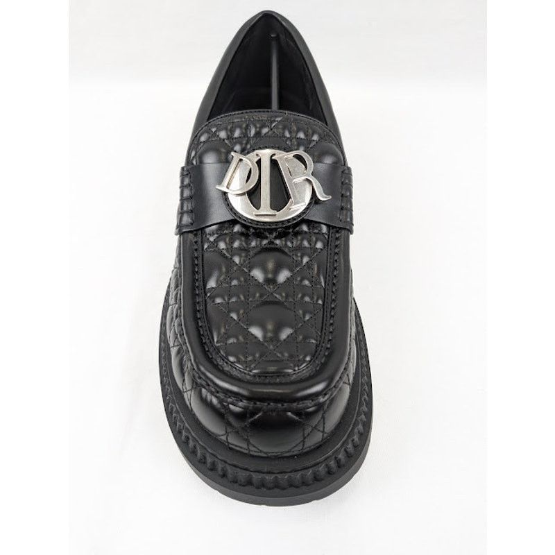 Dior o1rshd1 Buffalo Loafers Cannage Leather in Black Size US 11 / EU 44 - 6 Thumbnail