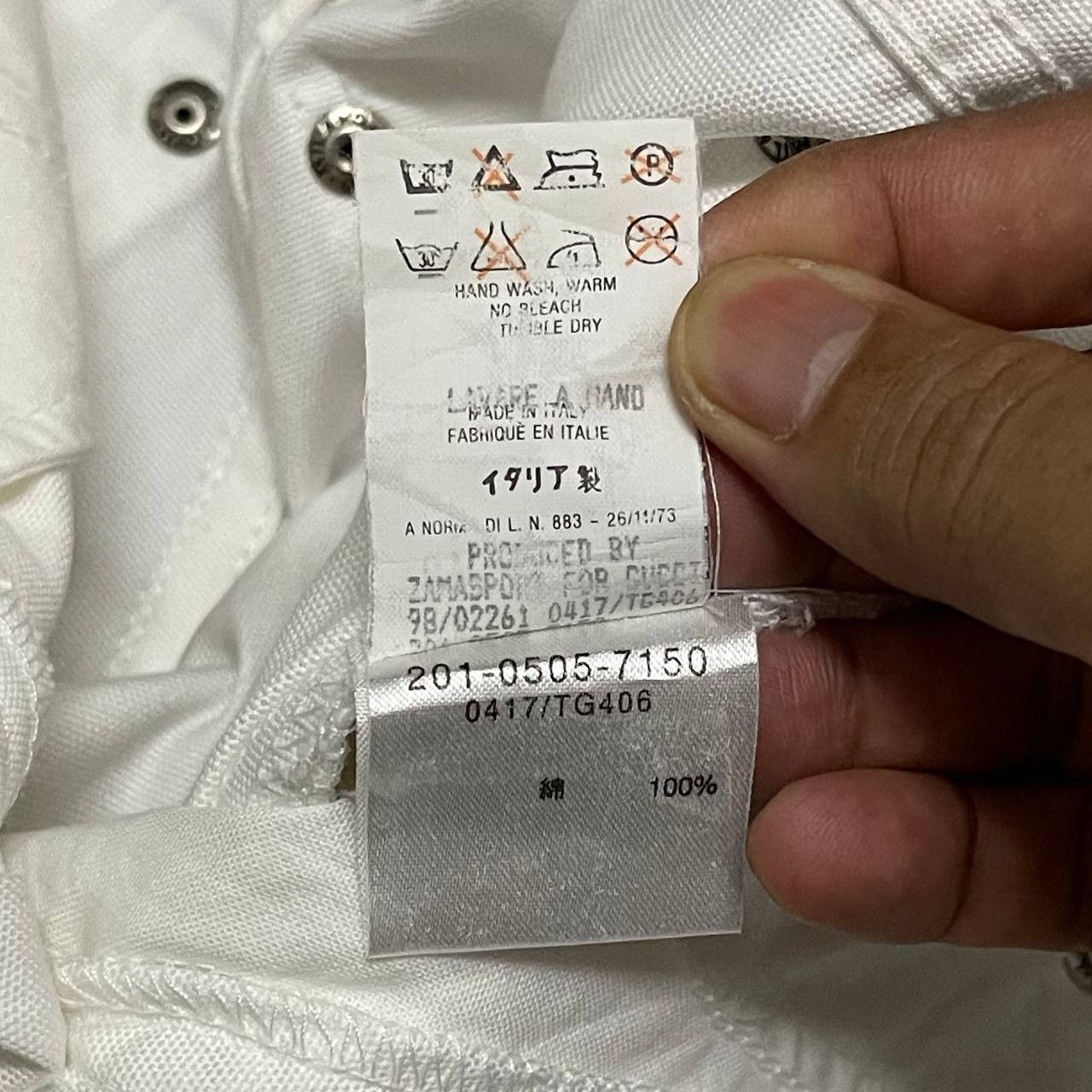 Gucci Vintage Gucci White Jeans Size US 26 / EU 42 - 10 Thumbnail