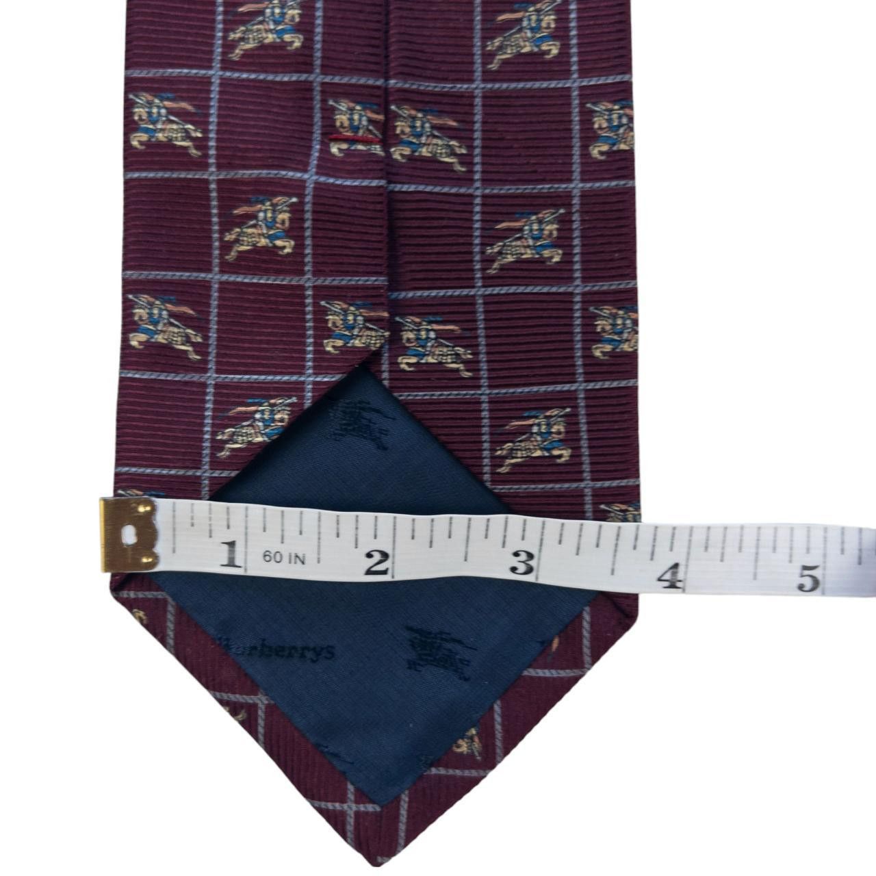 Burberry Vintage Burberry Monogram Silk Tie Size ONE SIZE - 5 Thumbnail